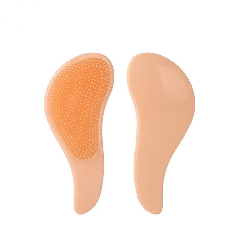 Brosse a cheveux orange