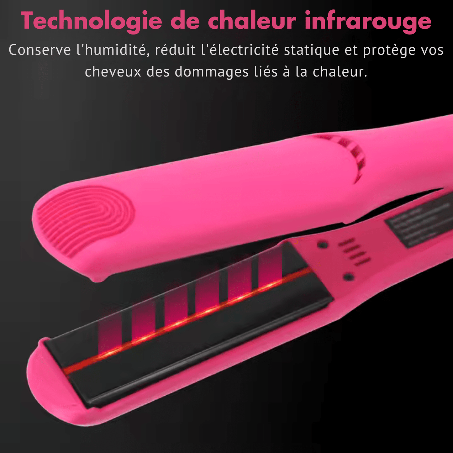 Lisseur Infrarouge - InfraStyle™ - Rose - Nouvel'R coiffure