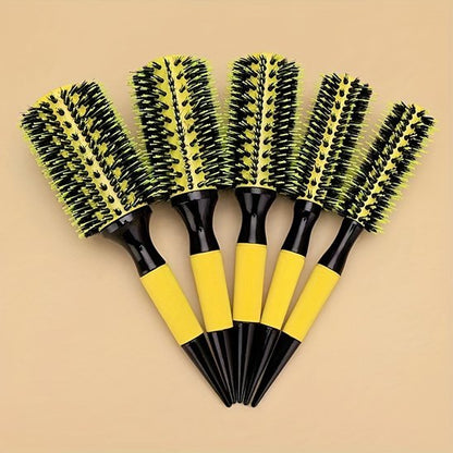 brosse a cheveux demelante cinq jaune