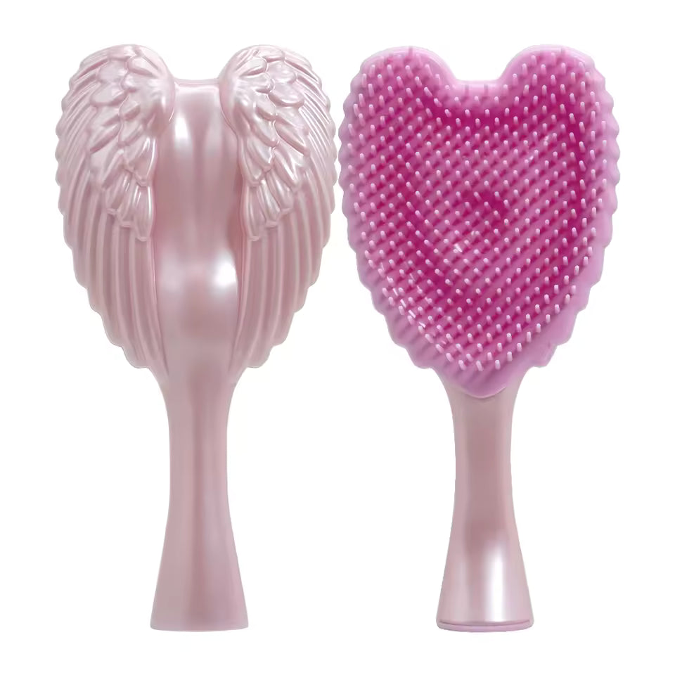 brosse a cheveux debout ange rose