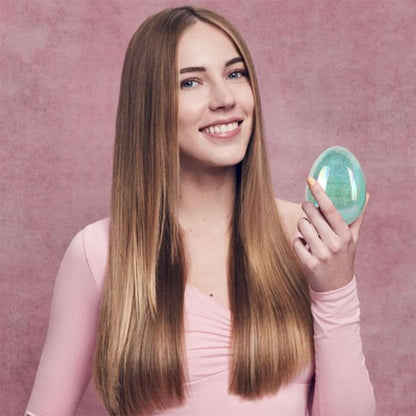 brosse a cheveux demelante oeuf main