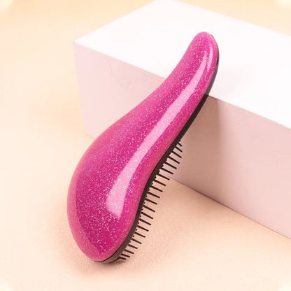 brosse a cheveux demelante presentoire blanc