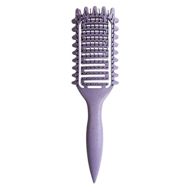 Brosse cheveux bouclés violet