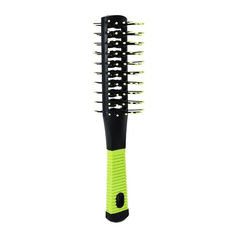brosse cheveux boucles vert noir