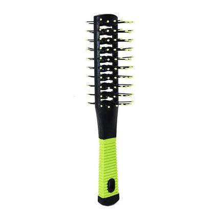 brosse cheveux boucles vert noir