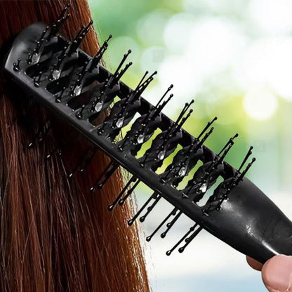 Brosse cheveux bouclés noir 