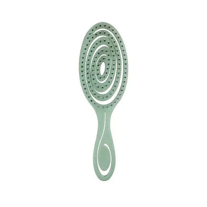 Brosse cheveux bouclés vert pale