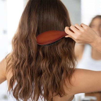 Brosse poil de sanglier fille tien la brosse