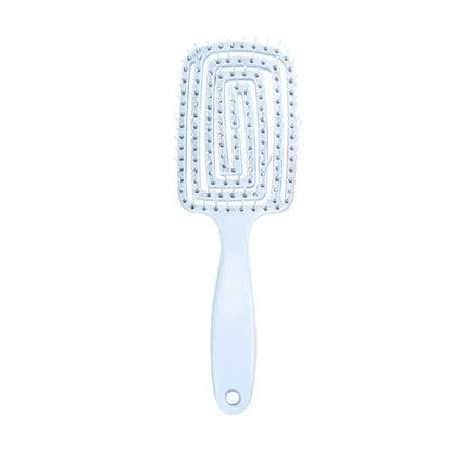 brosse pour cheveux bleu