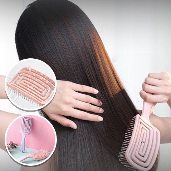 Brosse pour cheveux fille brune