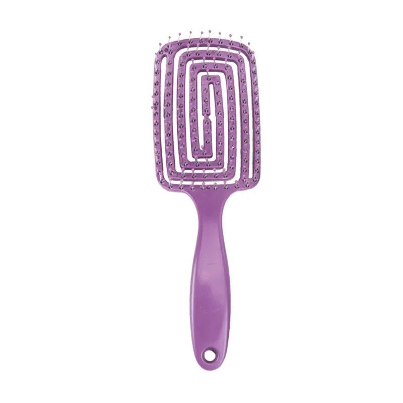 brosse pour cheveux violet