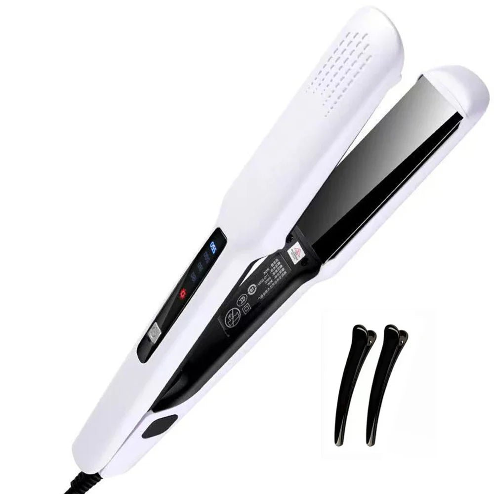 Lisseur Cheveux - HairStraightenerBrush™ - Blanc - Nouvel'R coiffure