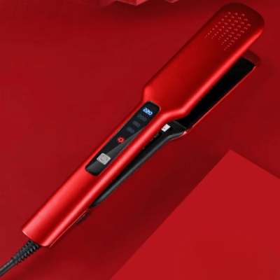 Lisseur Cheveux - HairStraightenerBrush™ - Rouge - Nouvel'R coiffure