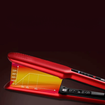 Lisseur Cheveux - HairStraightenerBrush™ - Rouge - Nouvel'R coiffure