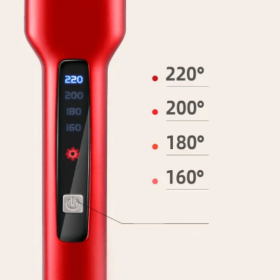 Lisseur Cheveux - HairStraightenerBrush™ - Rouge - Nouvel'R coiffure