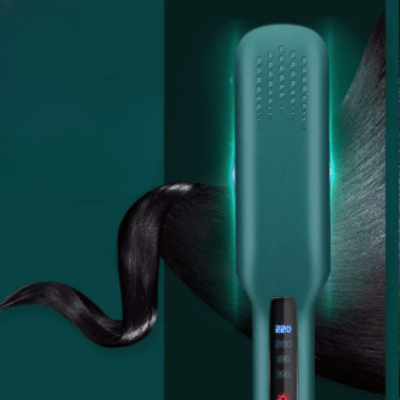 Lisseur Cheveux - HairStraightenerBrush™ - Vert - Nouvel'R coiffure