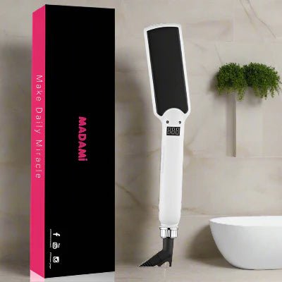 Lisseur Cheveux - HairStraightenerCurler™ - Blanc Large - Nouvel'R coiffure
