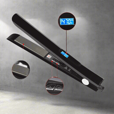 Lisseur Cheveux - HairStraightenerCurler™ - Noir - Nouvel'R coiffure