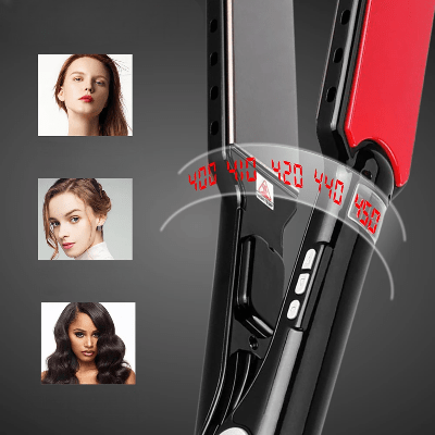 Lisseur Cheveux - HairStraightenerCurler™ - Noir Large - Nouvel'R coiffure