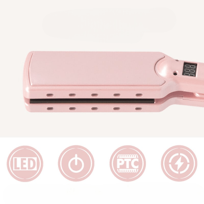 Lisseur Cheveux - HairStraightenerCurler™ - Rose - Nouvel'R coiffure