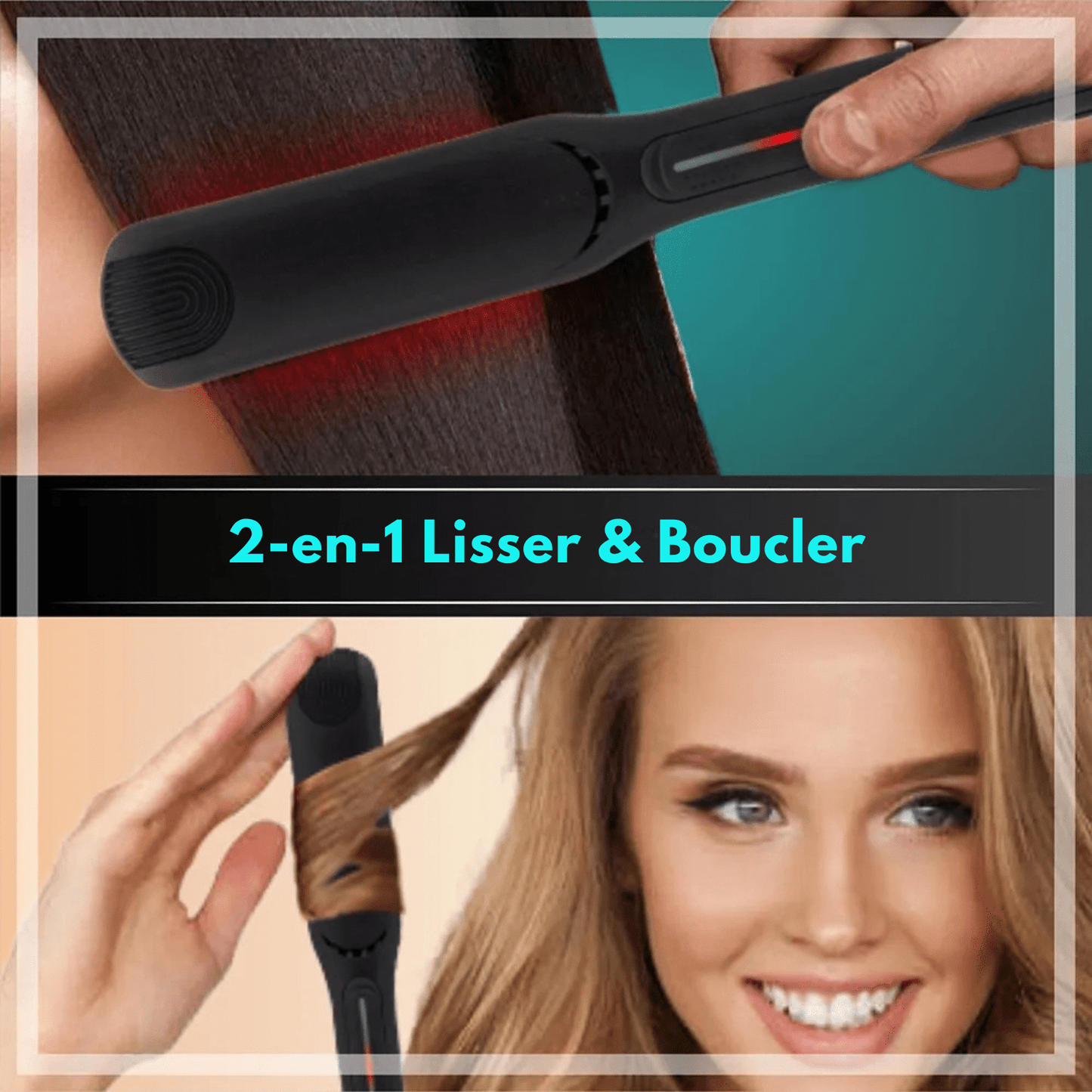 Lisseur Infrarouge - InfraStyle™ - Noir - Nouvel'R coiffure