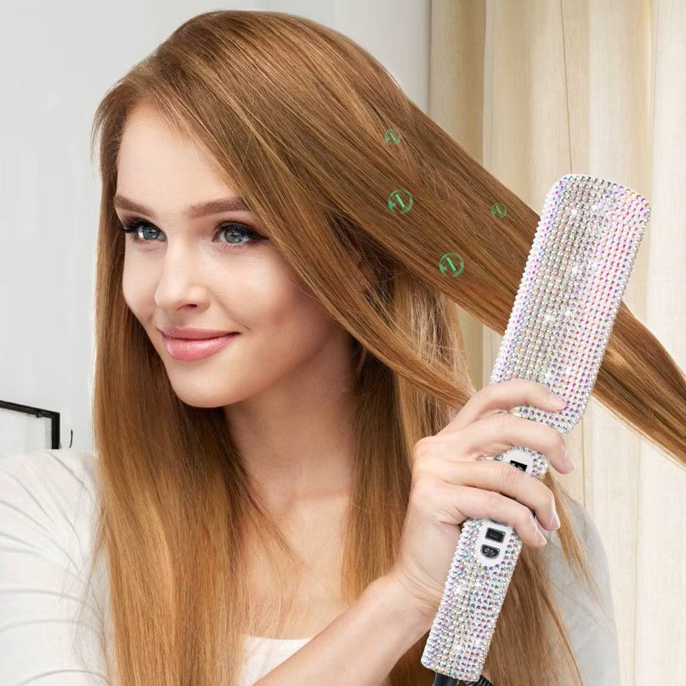 Lisseur Professionnel - RhinestoneStyler™ - Blanc - Nouvel'R coiffure