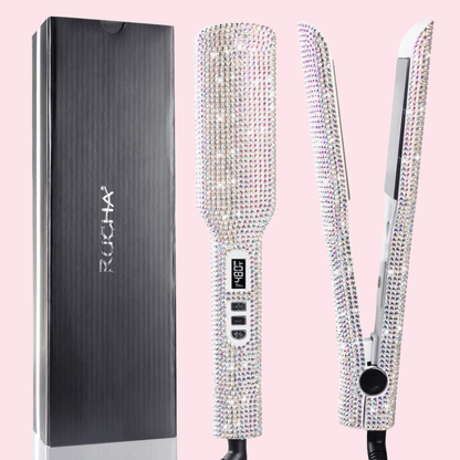 Lisseur Professionnel - RhinestoneStyler™ - Blanc - Nouvel'R coiffure
