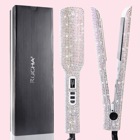 Lisseur Professionnel - RhinestoneStyler™ - Blanc - Nouvel'R coiffure
