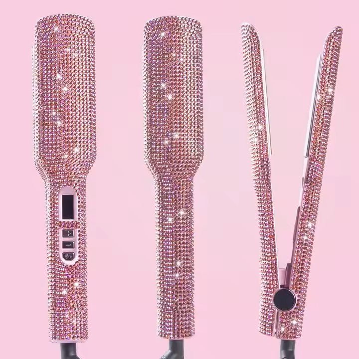 Lisseur Professionnel - RhinestoneStyler™ - Rose - Nouvel'R coiffure