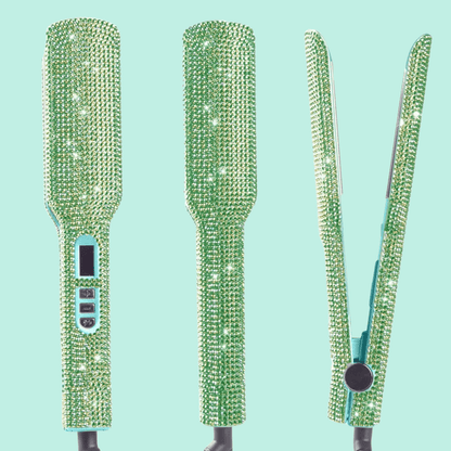 Lisseur Professionnel - RhinestoneStyler™ - Vert - Nouvel'R coiffure