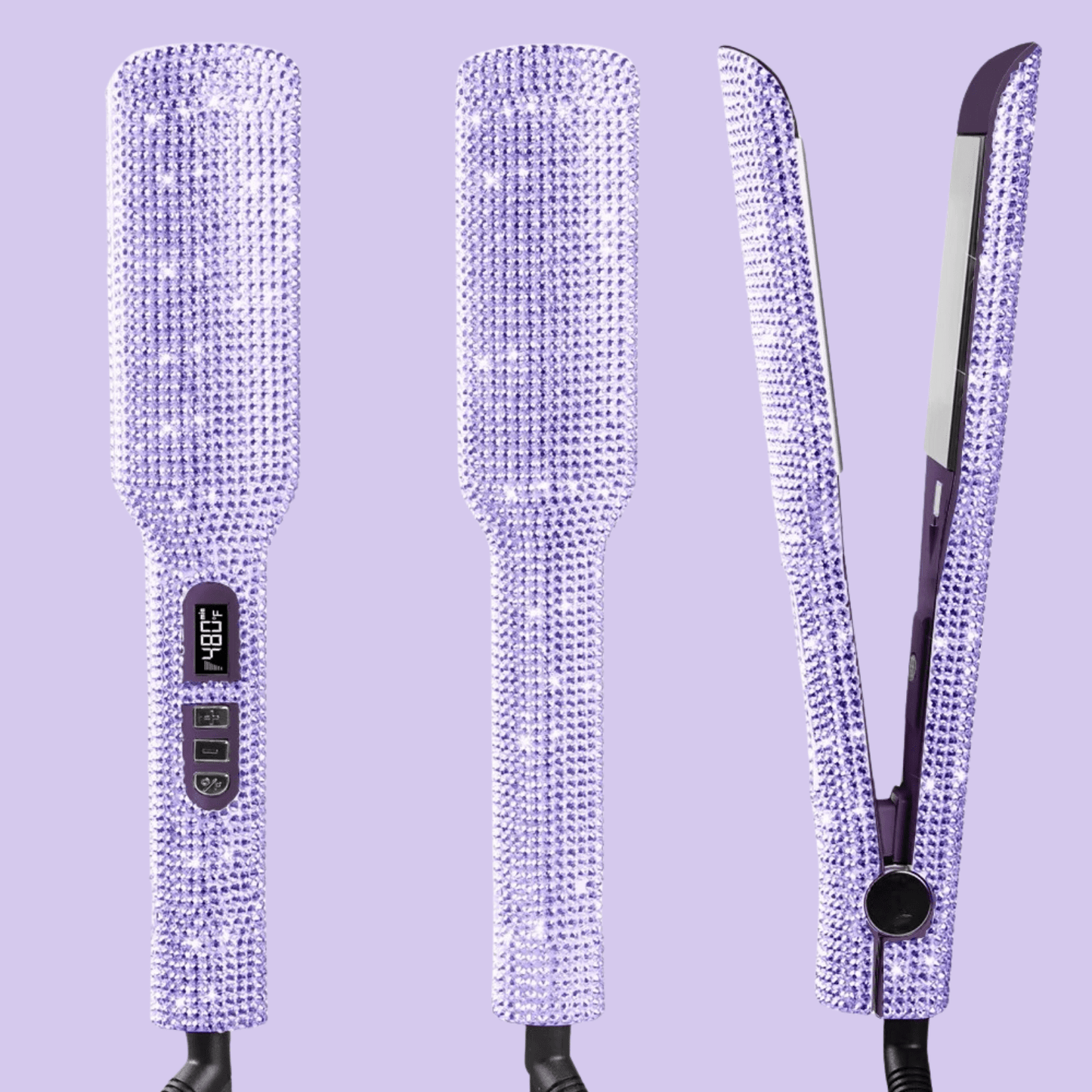 Lisseur Professionnel - RhinestoneStyler™ - Violet - Nouvel'R coiffure