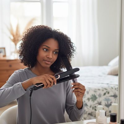 Lisseur defrise ses cheveux