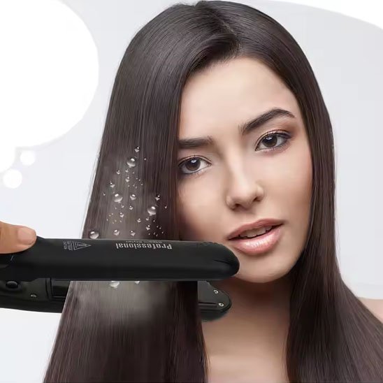 lisseur vapeur glisse sur le cheveux