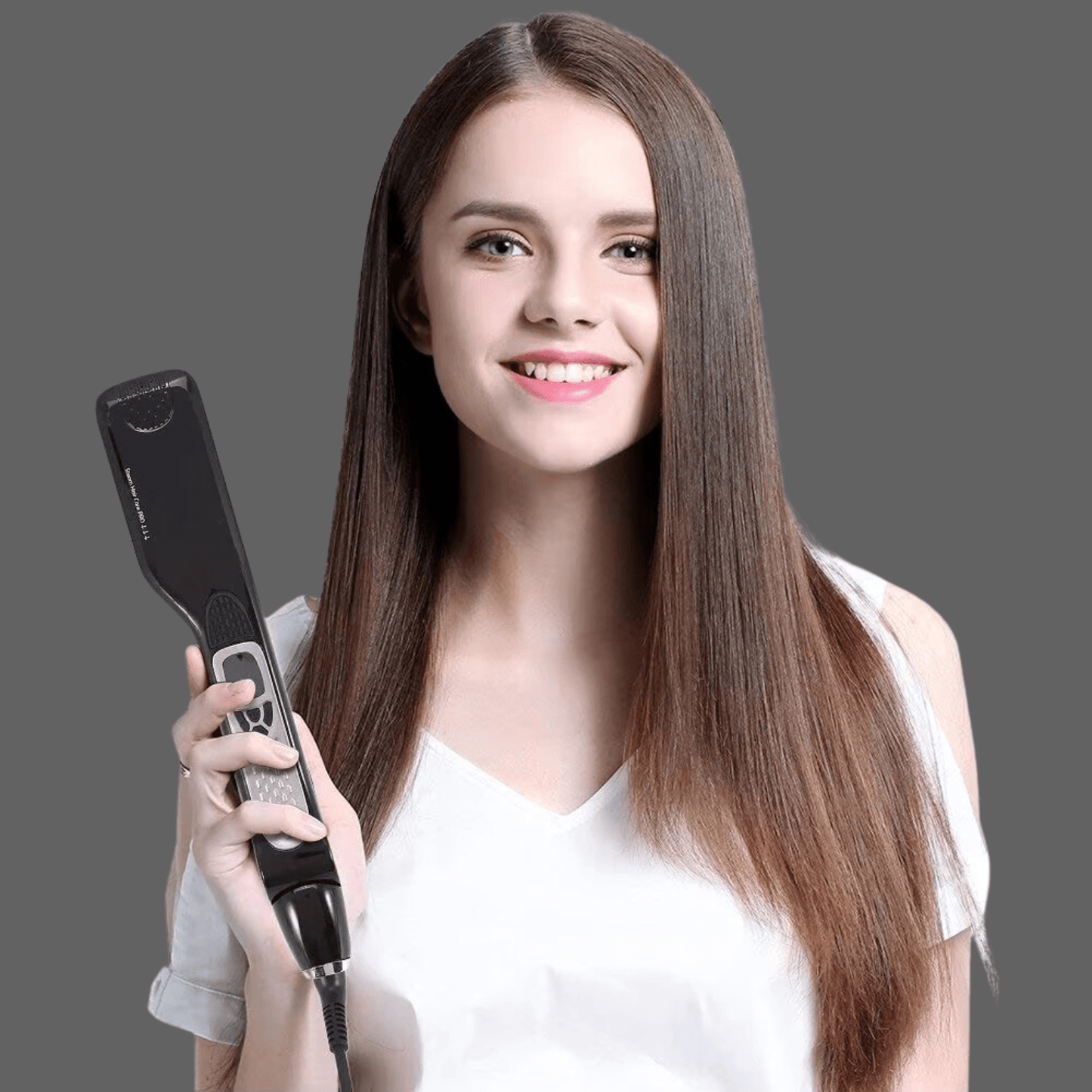 Lisseur Vapeur - VaporBrush™ - Noir - Nouvel'R coiffure
