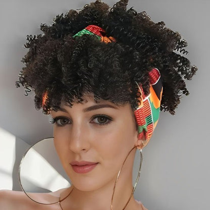 Perruque afro fille blanche 