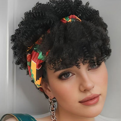 Perruque afro jeune femme friser